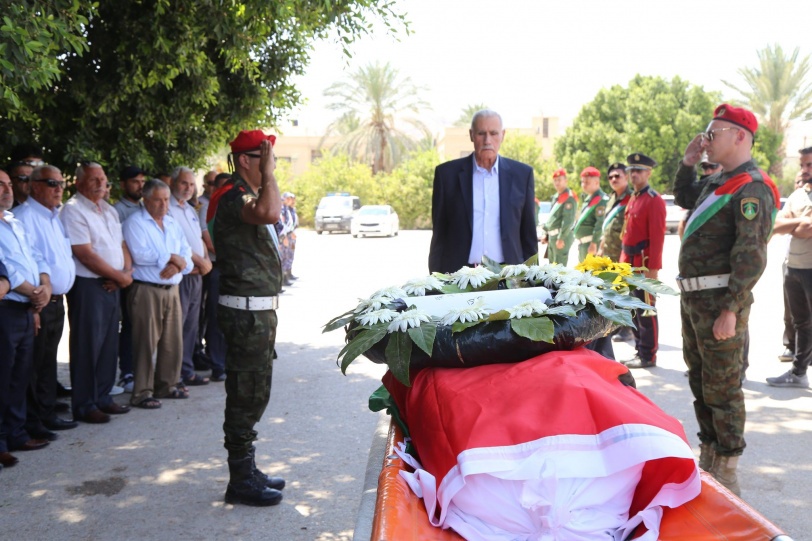 مراسم استقبال رسمية لجثمان الراحل عضو "التنفيذية" الأسبق محمد ملحم 