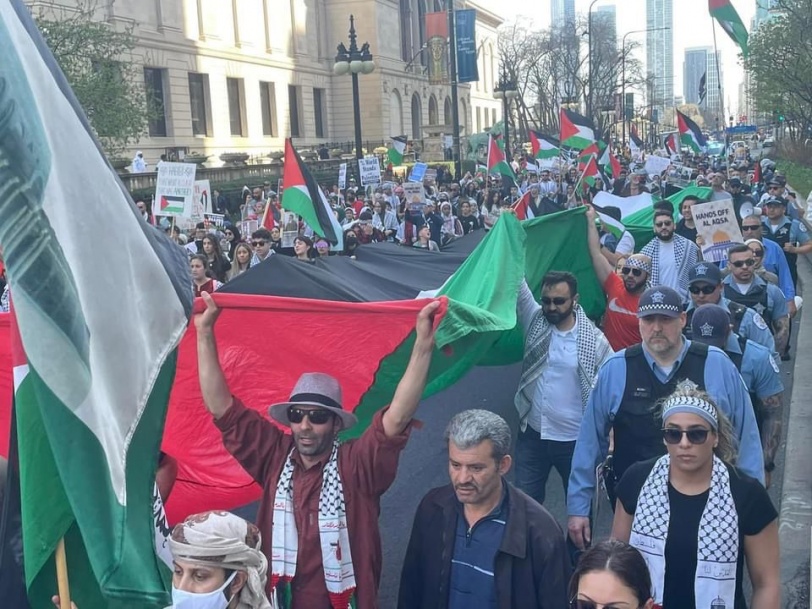 تظاهرات حاشدة في عدة مدن أميركية تضامنا مع القدس