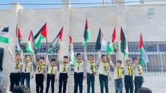 Pictures - Palestinian schools win Jerusalem by raising the flag