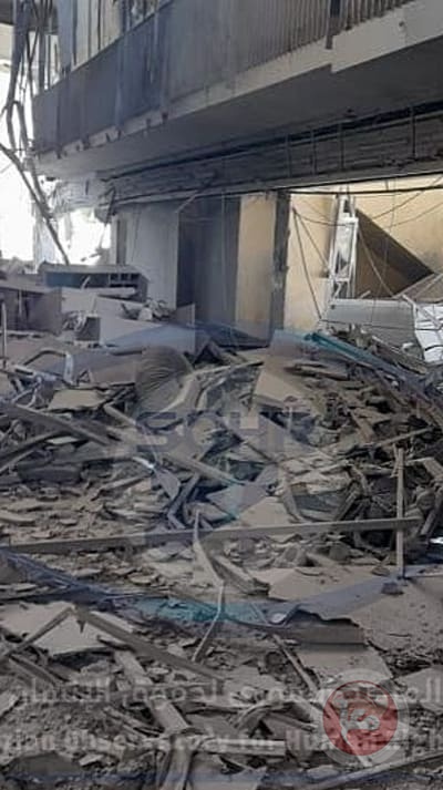 Pictures showing the destruction of Damascus airport as a result of the Israeli aggression