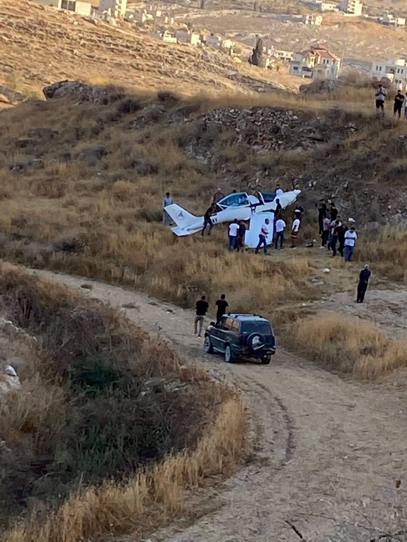 سقوط طائرة إسرائيلية شرق بيت لحم