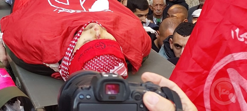 تشييع جثمان الشهيد عمر مناع في بيت لحم