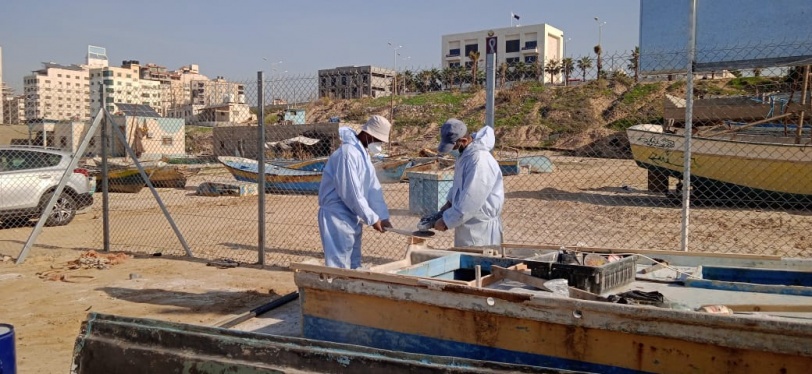 في غزة: آلية دولية لاصلاح بعض مراكب الصيادين