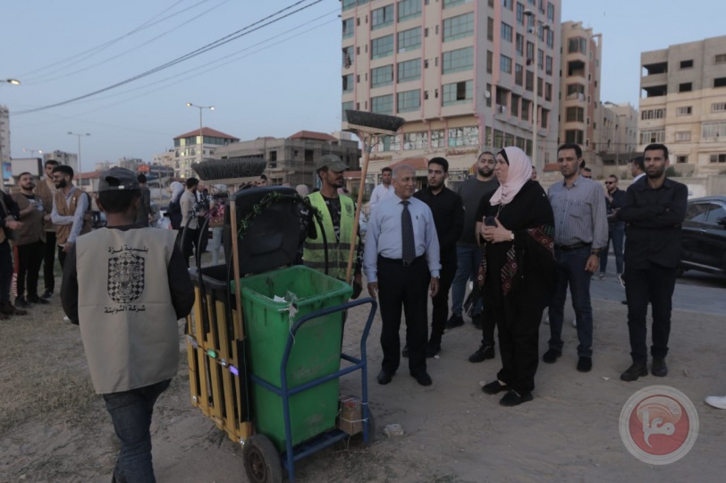 بلدية غزة تبدأ بتطبيق أنموذج جديد لإدارة كورنيش غزة