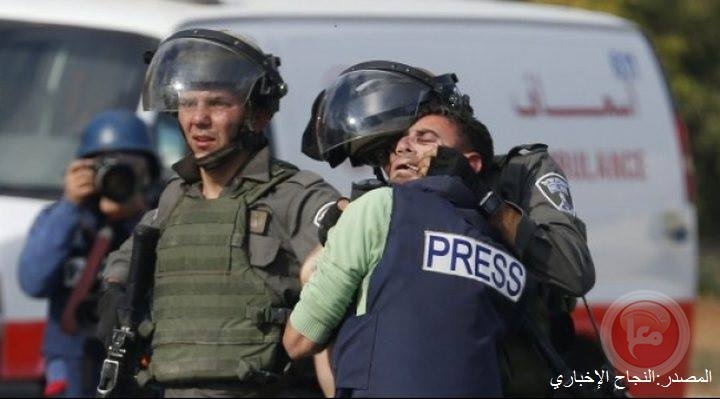 "Mada"  Condemns the continued attacks on journalists in Al-Aqsa Square