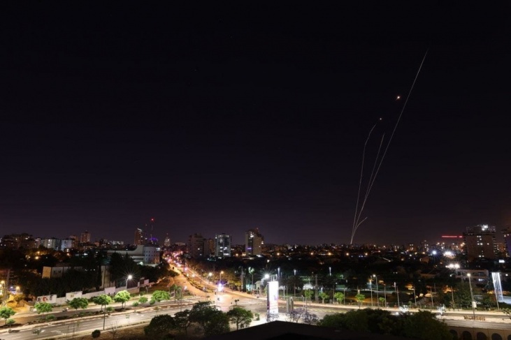 A missile fired from southern Lebanon fell in an open area in Israel