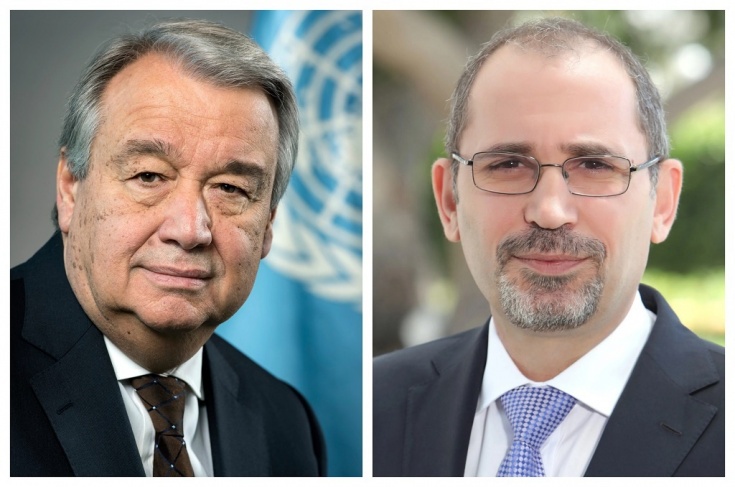Safadi and Guterres: Restrictions imposed on worshipers at Al-Aqsa must be removed