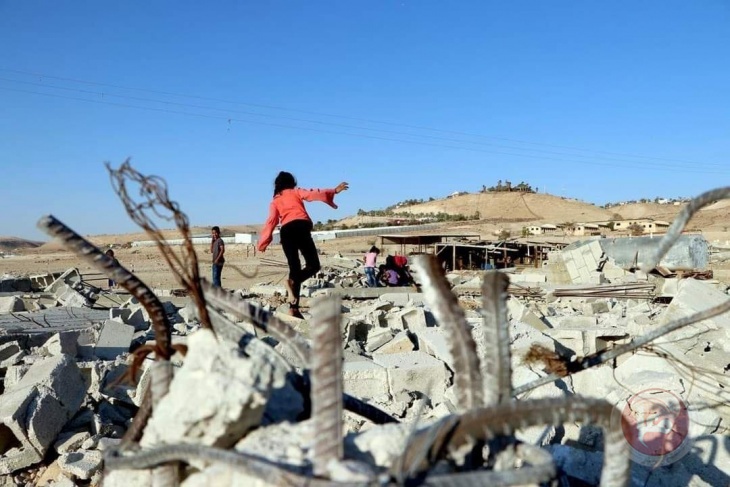 The occupation demolishes a house in Jericho
