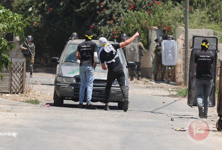 6 injured by occupation bullets and dozens suffocated during the suppression of the Kafr Qaddoum march