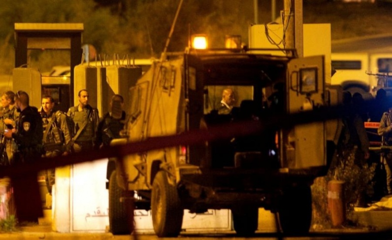 Shooting at an Israeli military vehicle in the northern West Bank