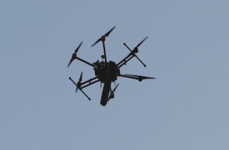 An Israeli army drone crashes in Hebron