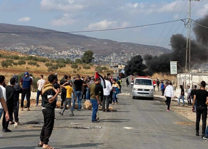 Injuries during the suppression of a demonstration to break the siege in Nablus