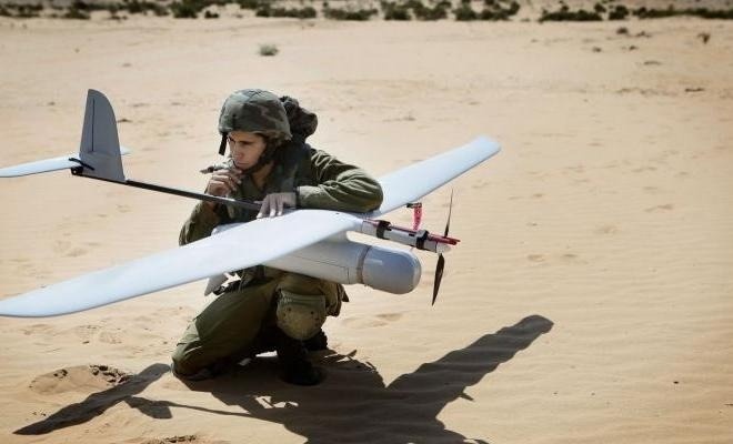 Public confession.. The occupation uses drones in its ground missions