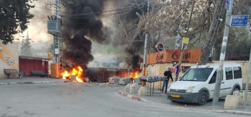 Civil disobedience in 4 towns and a camp in Jerusalem - strike and road closures