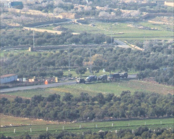 Large forces of the occupation army stormed the town of Tuqu', east of Bethlehem