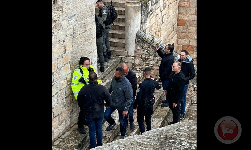 Jerusalem.. Two settlers attempt to attack the Gethsemane Church