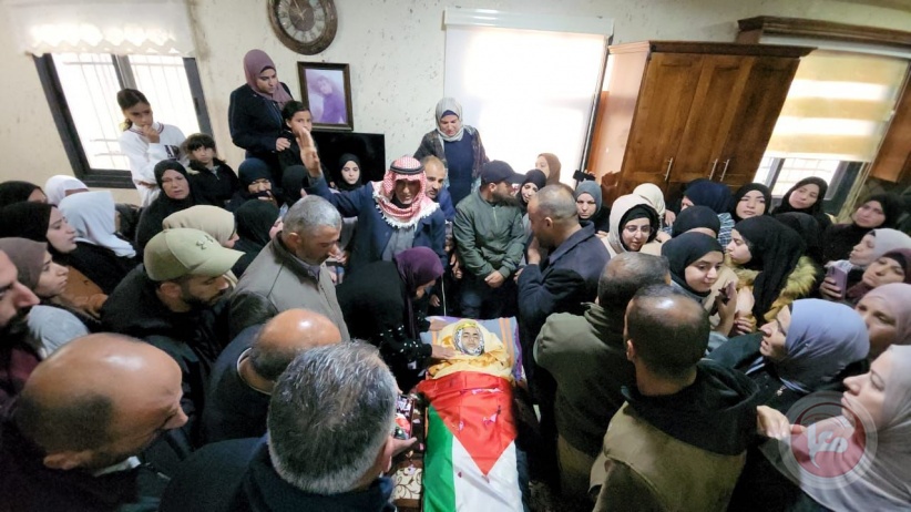 The people of Bethlehem mourn the body of the child martyr, Mustafa Sabah