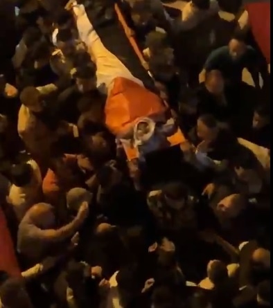The funeral of the martyr Ahmed Atatreh in Ya`bad