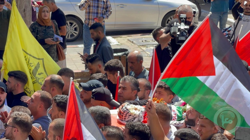 The funeral of the martyr child Muhammad Al-Tamimi in Ramallah