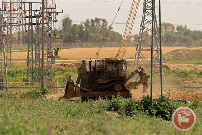 A limited incursion of the occupation mechanisms east of Beit Hanoun